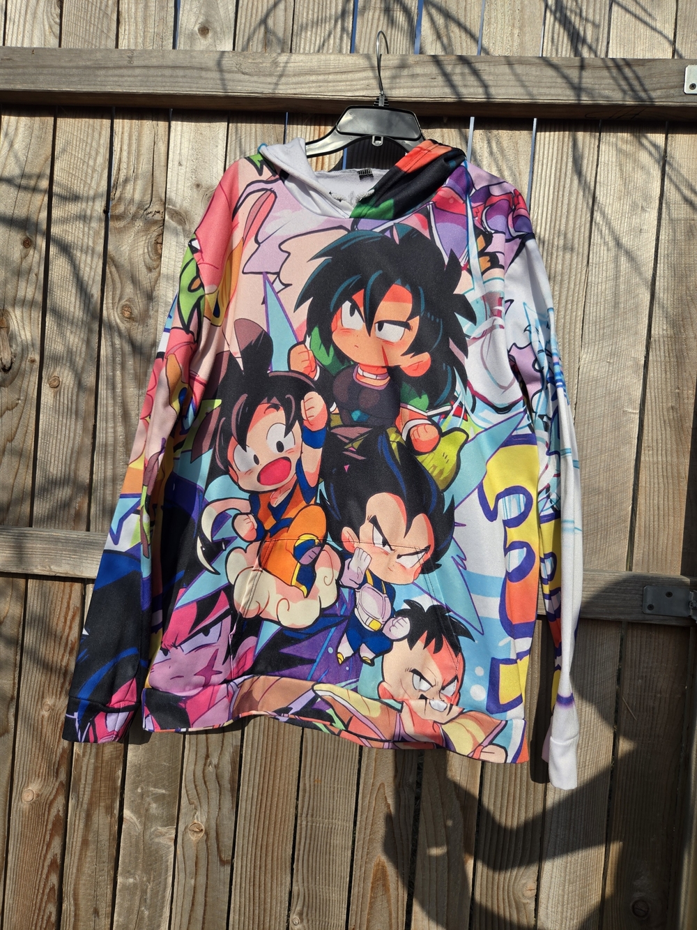 Mens Multicolor "Dragonball Z" Graphic Hoodie – Anime Character Print
